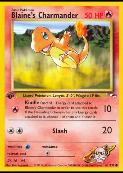 Blaine's Charmander #61/132 — Gym Heroes