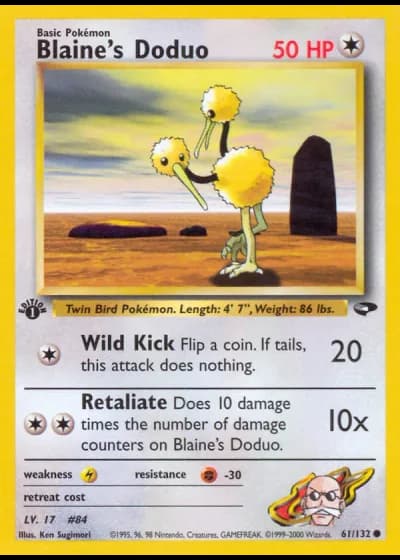 Blaine's Doduo (1st Edition) #61/132 — Gym Challenge (1st Edition)