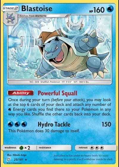 Blastoise #25/181 — Team Up