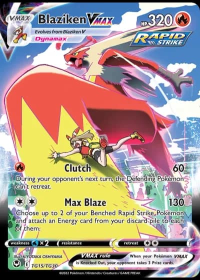 Blaziken VMAX TG15 — Trainer Gallery (Silver Tempest)