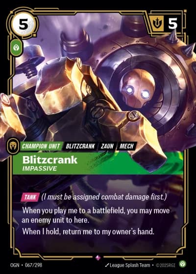 Blitzcrank, Impassive #067/352 — Origins