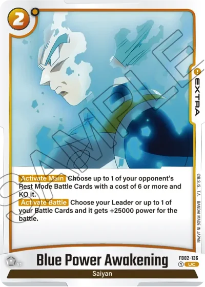 Blue Power Awakening FB02-136 — Blazing Aura (FB02)