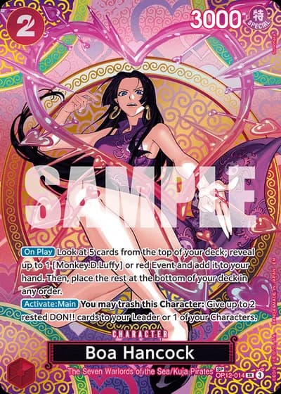 Boa Hancock (OP12-014) (Alternative Art 2) — Adventure on Kami's Island (OP15-EB04)