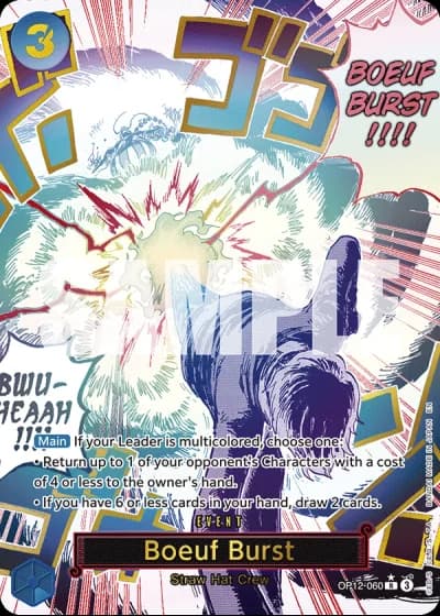 Boeuf Burst (OP12-060) (Alternative Art) — Legacy of the Master (OP12)