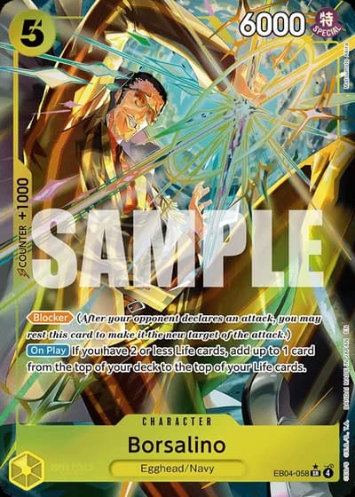 Borsalino (EB04-058) (Alternative Art) — Adventure on Kami's Island (OP15-EB04)