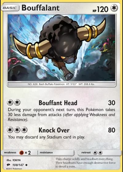 Bouffalant #108/147 — Burning Shadows