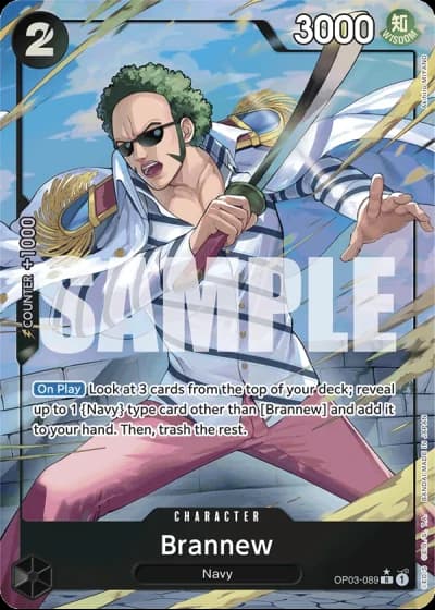 Brannew (OP03-089) (Alternative Art) — One Piece The Best (PRB01)