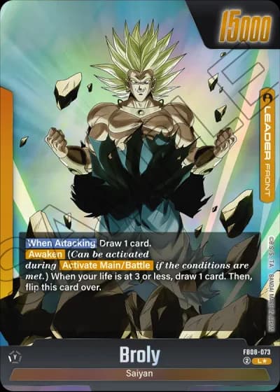 Broly (Alternative Art) FB08-073 — Story Booster 01 (ST01)