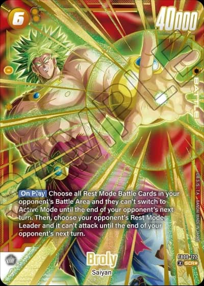 Broly (Alternative Art) FB08-122 — Saiyan's Pride (FB08)