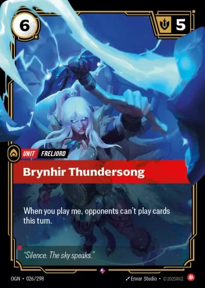 Brynhir Thundersong #026/352 — Origins