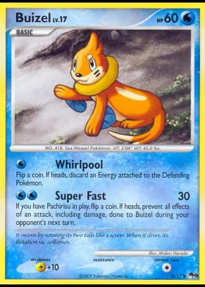 Buizel #6/17 — POP Series 9