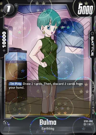 Bulma (Dragon Ball Pattern) ST01-062 — Story Booster 01 (ST01)