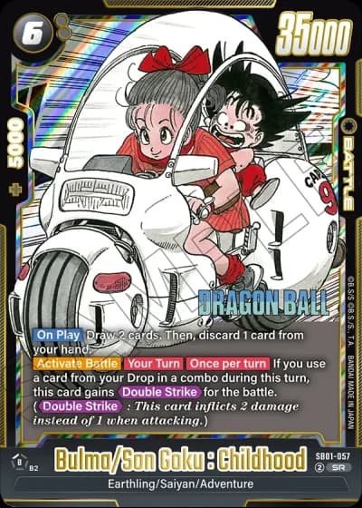 Bulma/Son Goku : Childhood SB01-057 — Manga Booster 01 (SB01)