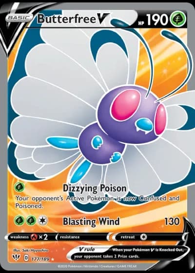 Butterfree V #177/189 — Darkness Ablaze