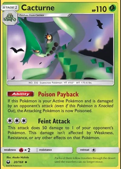 Cacturne #20/168 — Celestial Storm