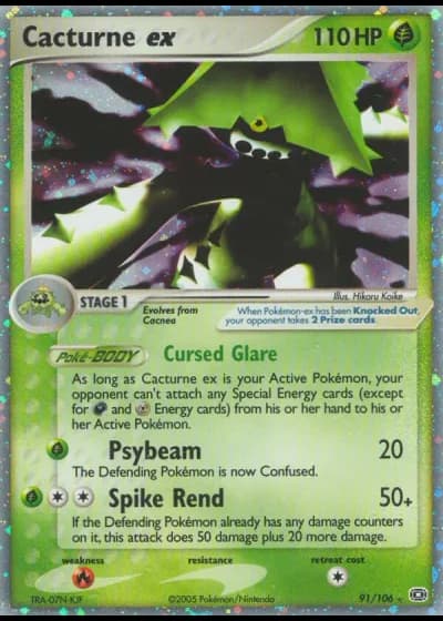 Cacturne ex #91/106 — EX Smeraldo