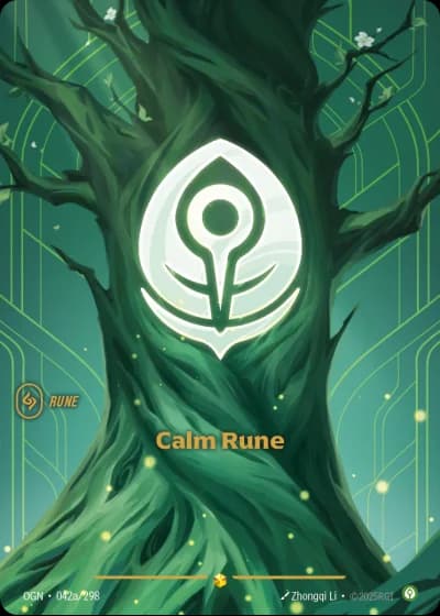 Calm Rune R02a/303 — Spiritforged
