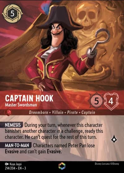 Captain Hook - Master Swordsman #214/204 — Into the Inklands
