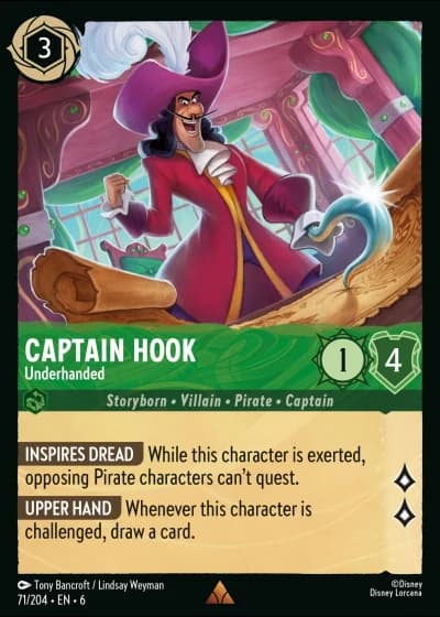 Captain Hook - Underhanded #71/204 — Azurite Sea