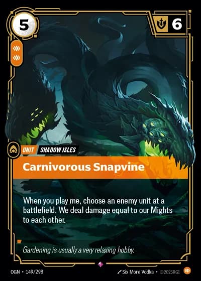 Carnivorous Snapvine #149/352 — Origins