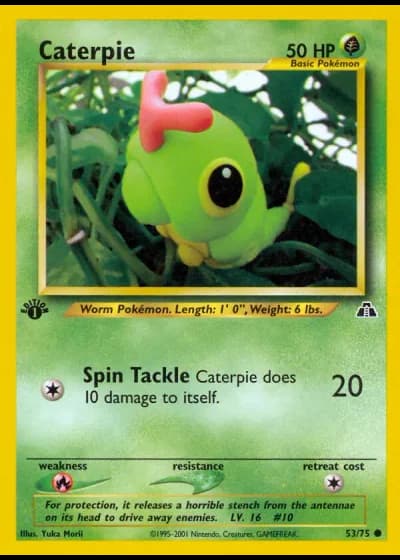 Caterpie (1ª Edizione) #53/75 — Neo Discovery (1ª Edizione)