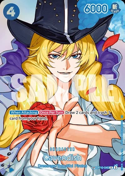 Cavendish (OP10-045) (Alternative Art 2) — The Time of Battle (OP16)