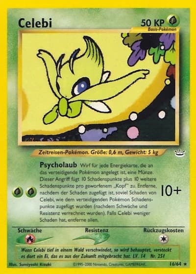 Celebi (1. Edition) #16/64 — Neo Revelation (1. Edition)
