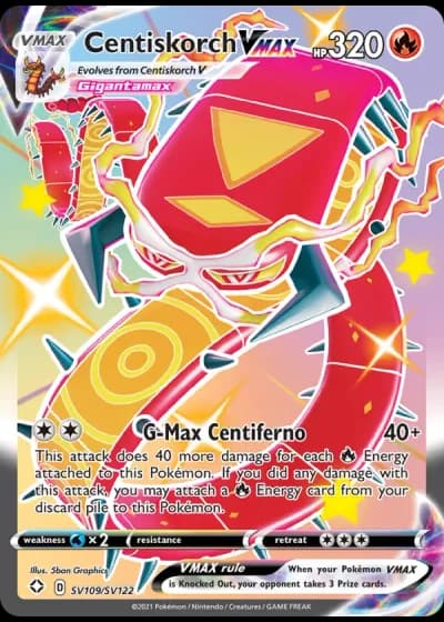 Centiskorch VMAX SV109/122 — Shiny Vault (Shining Fates)