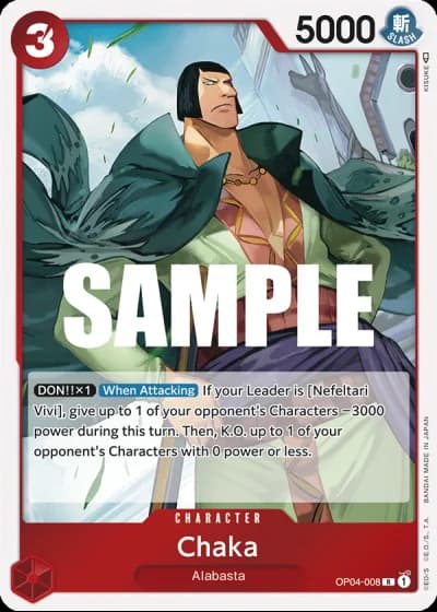 Chaka (OP04-008) — Kingdoms of Intrigue (OP04)