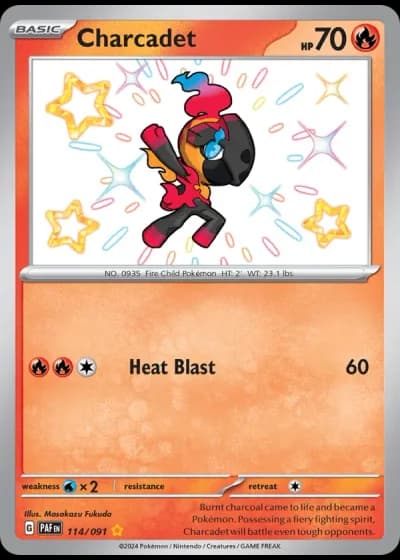 Charcadet #114/91 — Paldean Fates