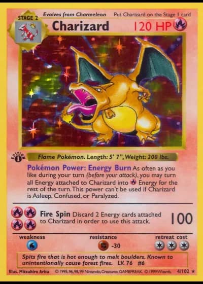 Charizard #4/102 — Base Set