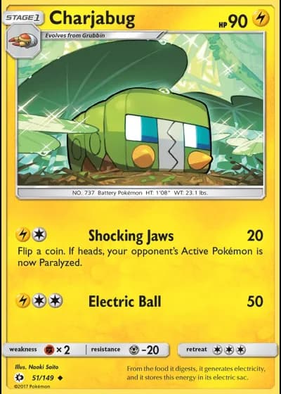 Charjabug #51/149 — Sun & Moon