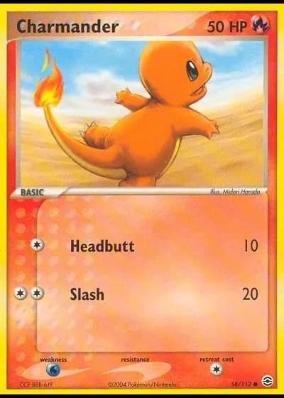 Charmander #58/112 — FireRed & LeafGreen