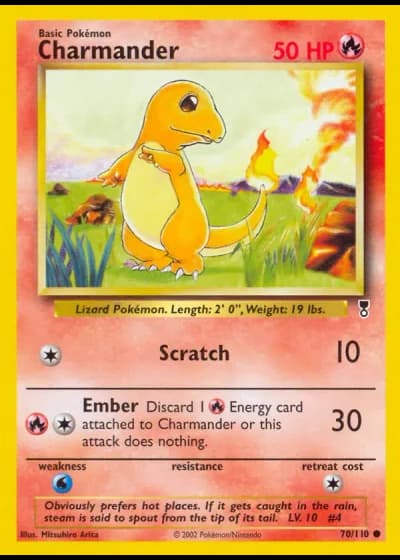 Charmander #70/110 — Legendary Collection