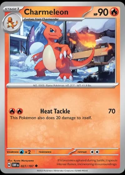 Charmeleon #027/197 — Obsidian Flames