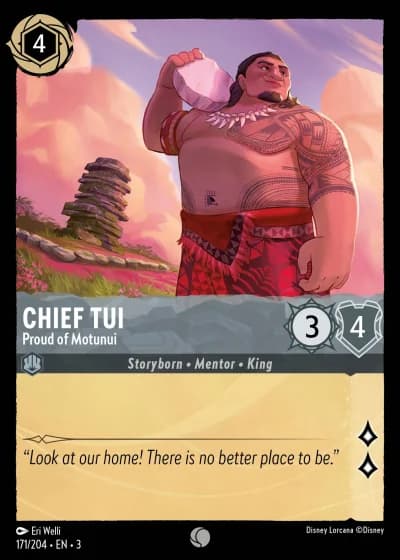 Chief Tui - Proud of Motunui #171/204 — Into the Inklands