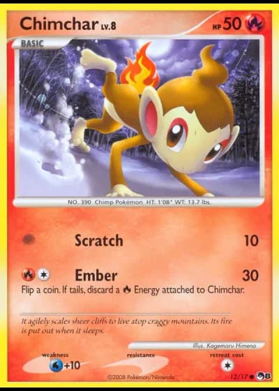 Chimchar #12/17 — POP Series 8