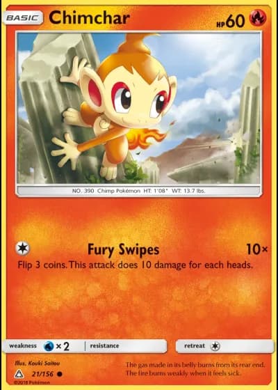 Chimchar #21/156 — Ultra Prism
