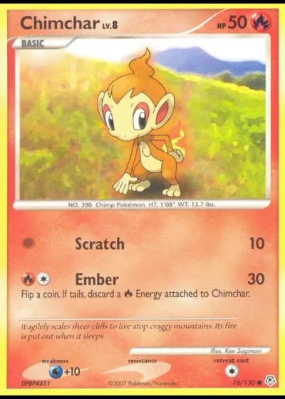 Chimchar #76/130 — Diamante & Perla