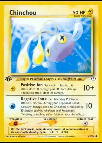 Chinchou (1ª Edizione) #42/64 — Neo Revelation (1ª Edizione)