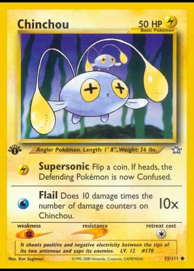 Chinchou (1ª Edizione) #55/111 — Neo Genesis (1ª Edizione)