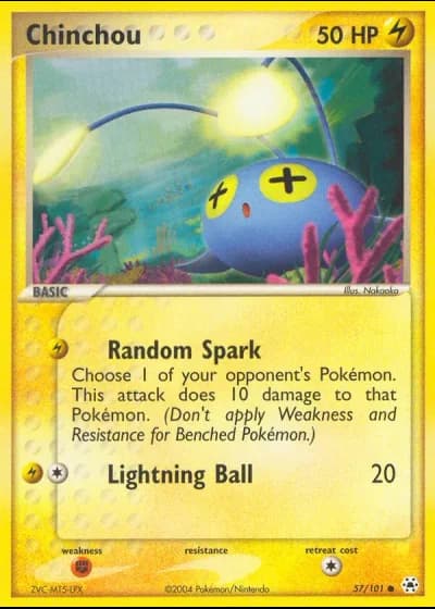 Chinchou #57/101 — Hidden Legends