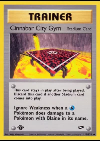 Cinnabar City Gym #113/132 — Gym Challenge