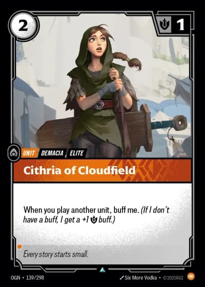 Cithria of Cloudfield #139/352 — Origins