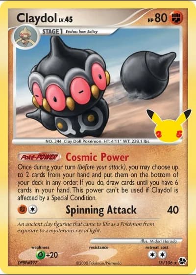Claydol #15/106 — Classic Collection (Celebrations)