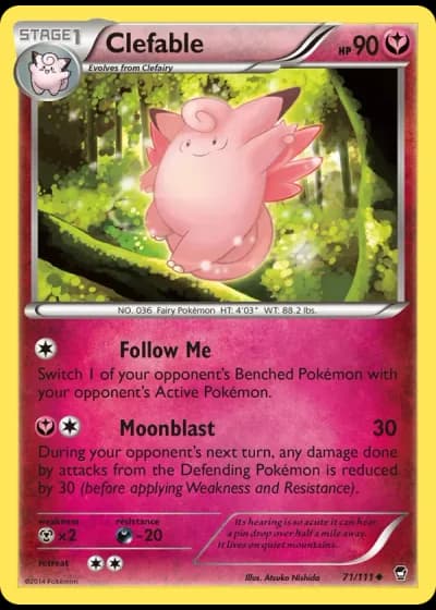 Clefable #71/111 — Furious Fists