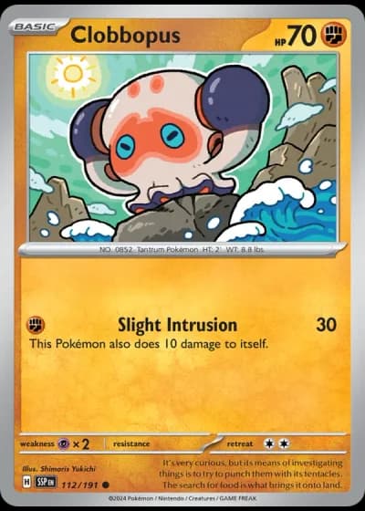 Clobbopus #112/191 — Surging Sparks