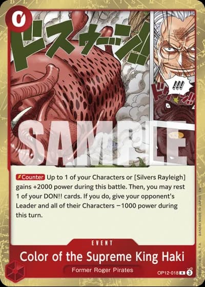 Color of the Supreme King Haki (OP12-018) — Legacy of the Master (OP12)