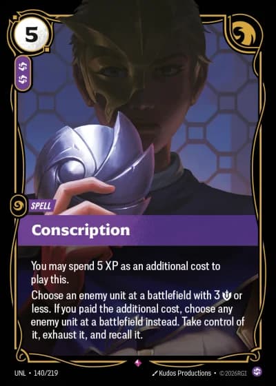 Conscription #140/308 — Unleashed