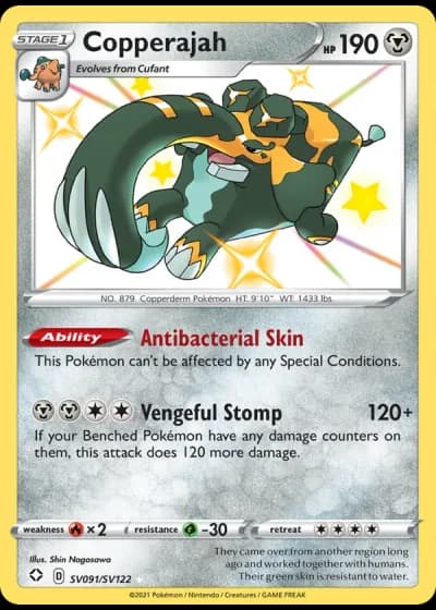 Copperajah SV091/122 — Shiny Vault (Shining Fates)